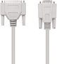 Nanocable Cable Serie Null Modem DB9 Hembra a DB25 Macho 1,8m Beige